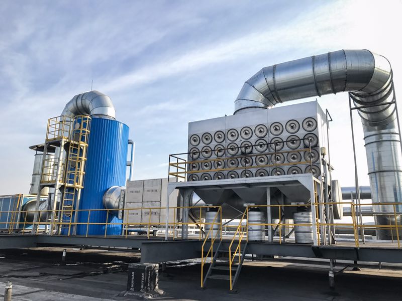 山东某大型轮胎企业密炼废气处理